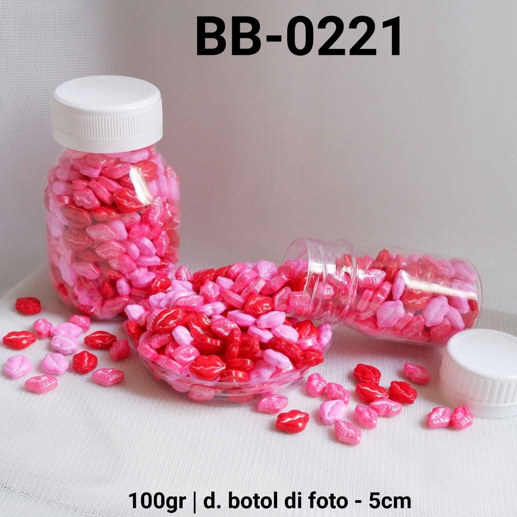 

BB-0221 Sprinkles sprinkle springkel 100gr bibir merah pink lipstik yamama baking grosir murah sprinkles cake dekorasi mutiara trimit decoration story sprinklestory sprinklesstory sprinkle story yamama baking