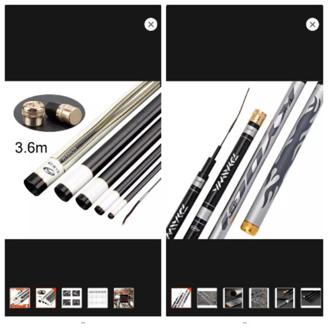 Joran tegek DAIWA KYOGI & HAMON360 ros panjang impor packing pipa