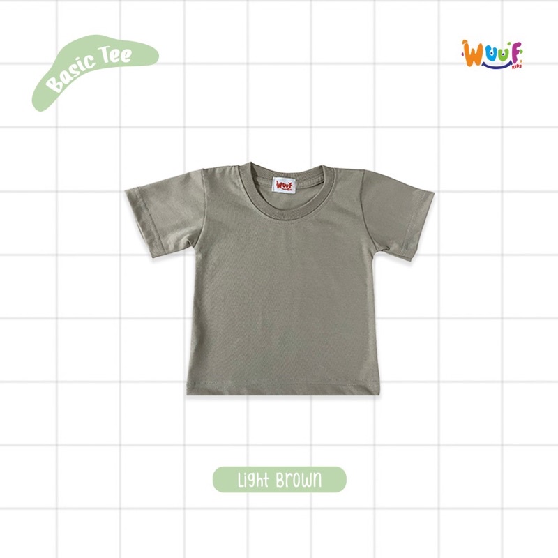 BASIC TEES WUUF KIDS/KAOS OBLONG POLOS COTTON BABY