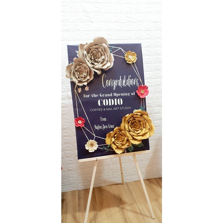 Karangan Papan Bunga Kertas / Papan Bunga Kertas 60x90 / Papan Bunga Jakarta