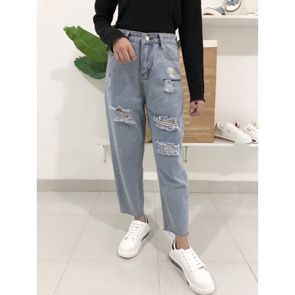 AVANCEID (S-XXL) CELANA JEANS PANJANG HIGH WAIST BAGGY JEANS KULOT 8099