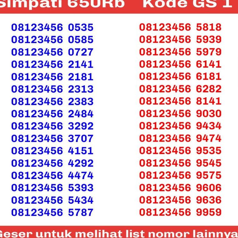 (J3L7) Nomor Cantik Simpati 08123456 4G LTE //Di@sini@tempatnya