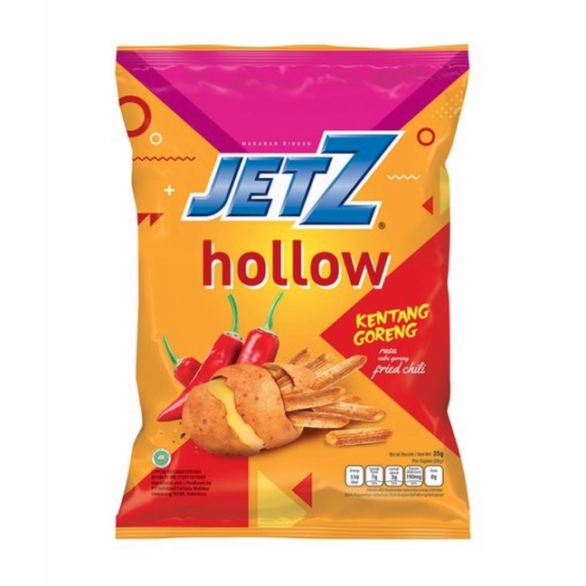 

JetZ Hollow Kentang Goreng Chili/Paprika 35 gram