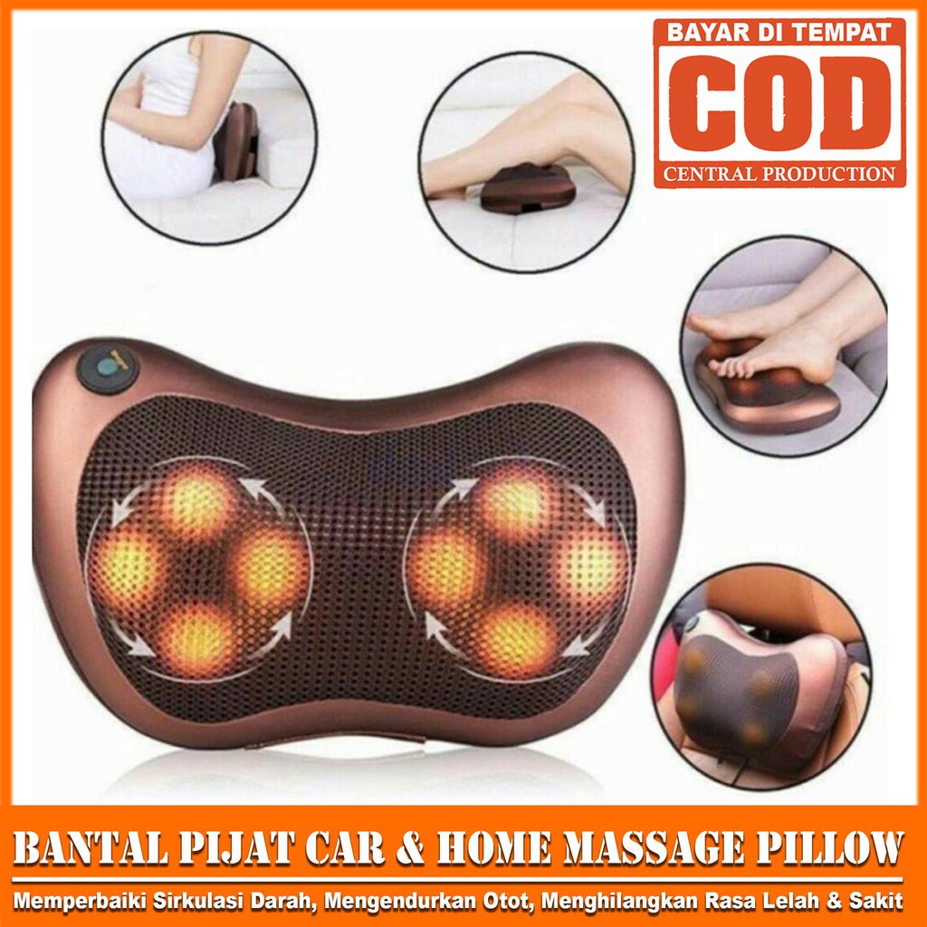 Bantal Pijat 8 Bola Portable Car And Home Masage Pillow