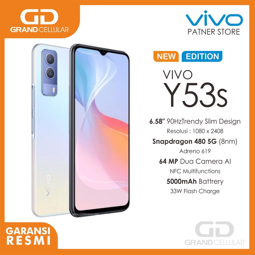 VIVO Y53S 8GB RAM 128GB ROM Garansi Resmi