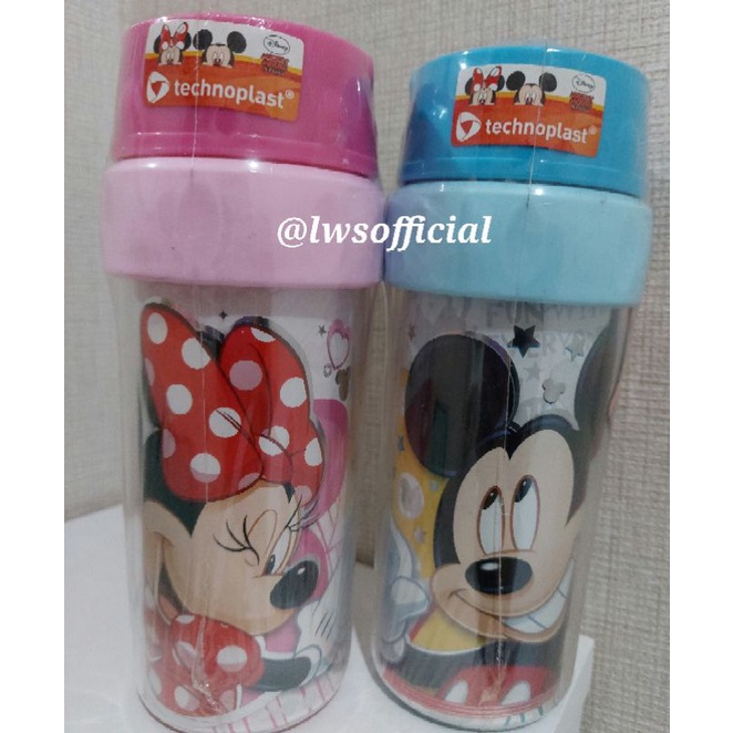 BAZAR TECHNOPLAST DISNEY MICKEY MINNIE MOUSE TUMBLER 500 ML WITH HANDLE / TUMBLER TECHNOPLAST / BOTO