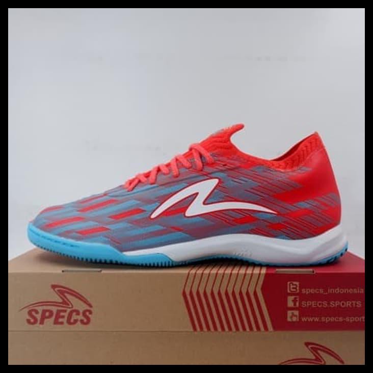 Sepatu Futsal Specs Acc Lightspeed II Elite IN Flame Blue 401334 Ori