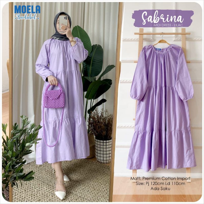 SABRINA MIDI DRESS ORI by MOELA