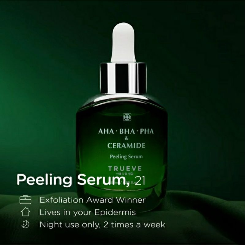 Trueve AHA-BHA-PHA & CERAMIDE Peeling Serum