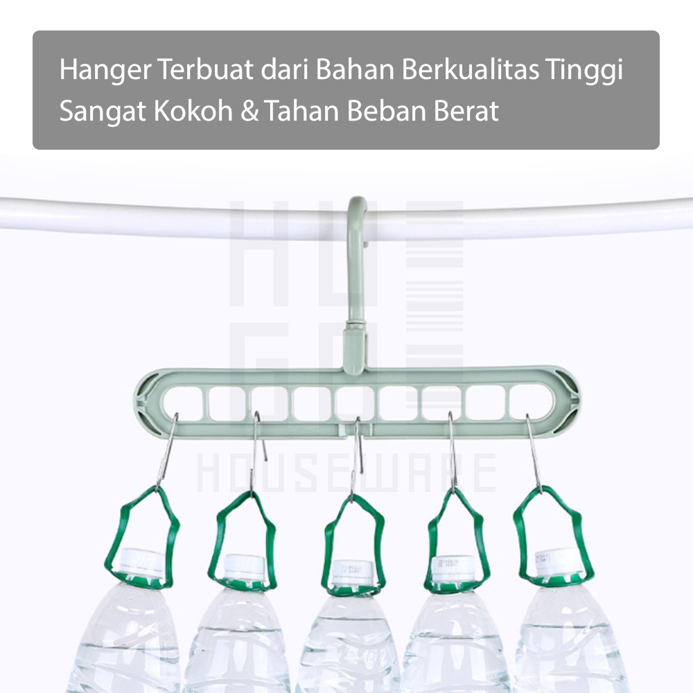HUGO Magic Hanger Gantungan Baju Ajaib 9 Lubang Hemat Tempat