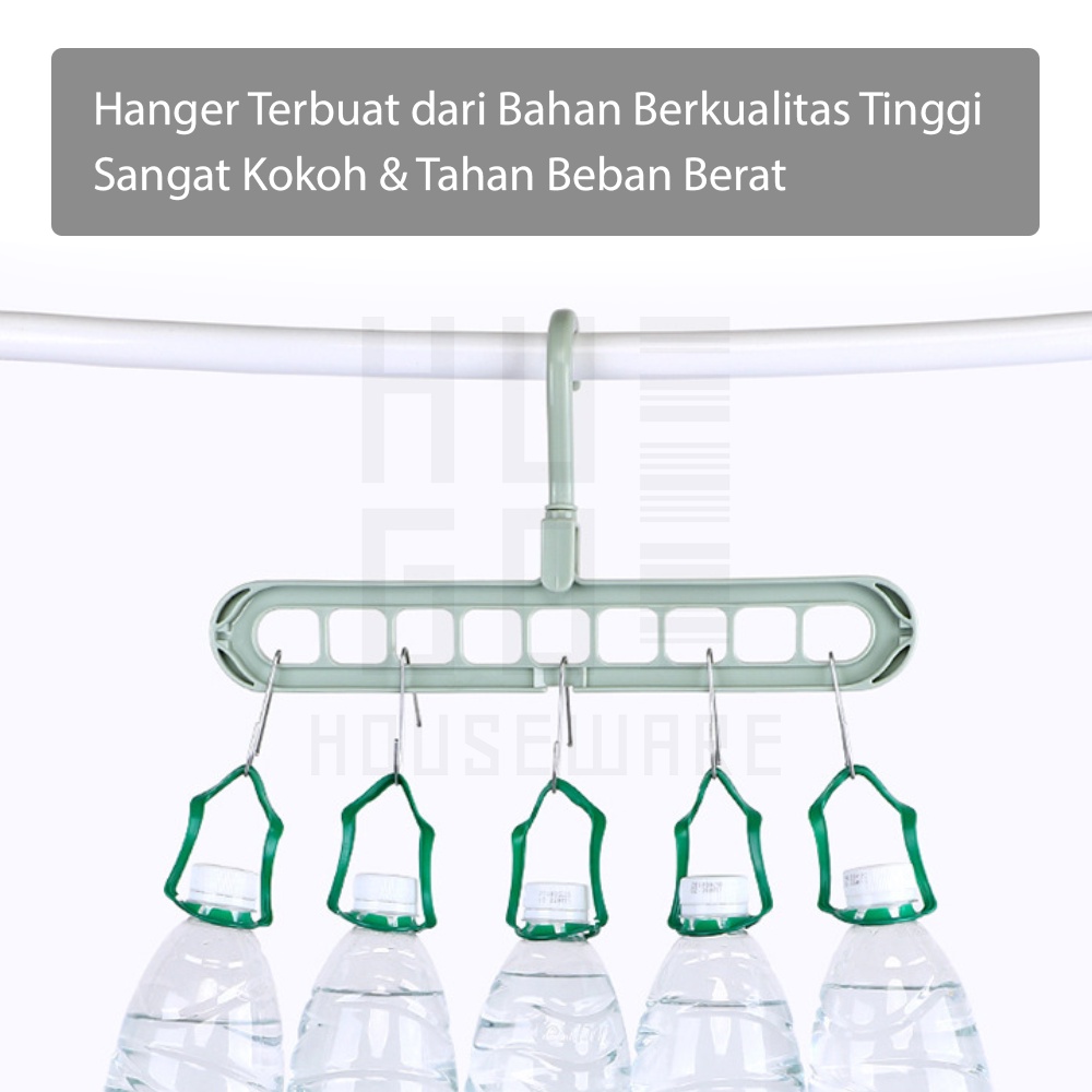 HUGO Magic Hanger Gantungan Baju Ajaib 9 Lubang Hemat Tempat