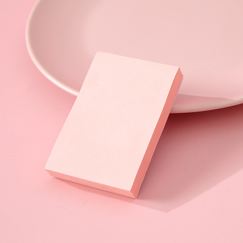 100 Lembar Sticky Notes Bentuk Persegi Panjang Warna Polos Untuk Pelajar