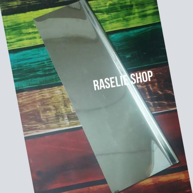 PERALATAN MEMBUAT KUE SCRAPER STAINLESS PANJANG PEMOTONG ADONAN KUE CUTTER CAKE SPATULA PERALATAN