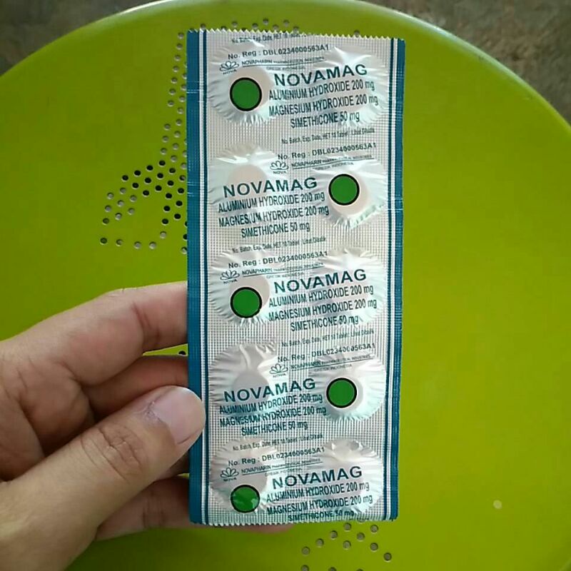 NOVAMAG TABLET (Obat Maag, Mual, Kembung) Per Strip 10 Tablet