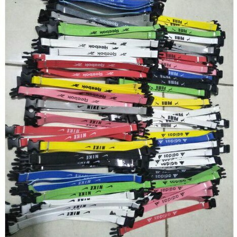 Gelang karet buckle sablon sport nike adidas puma reebook