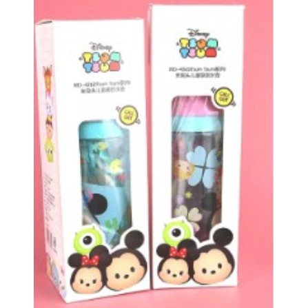 BOTOL MINUM ORIGINAL DISNEY TSUM BPA FREE 530ml dengan sedotan-N4265