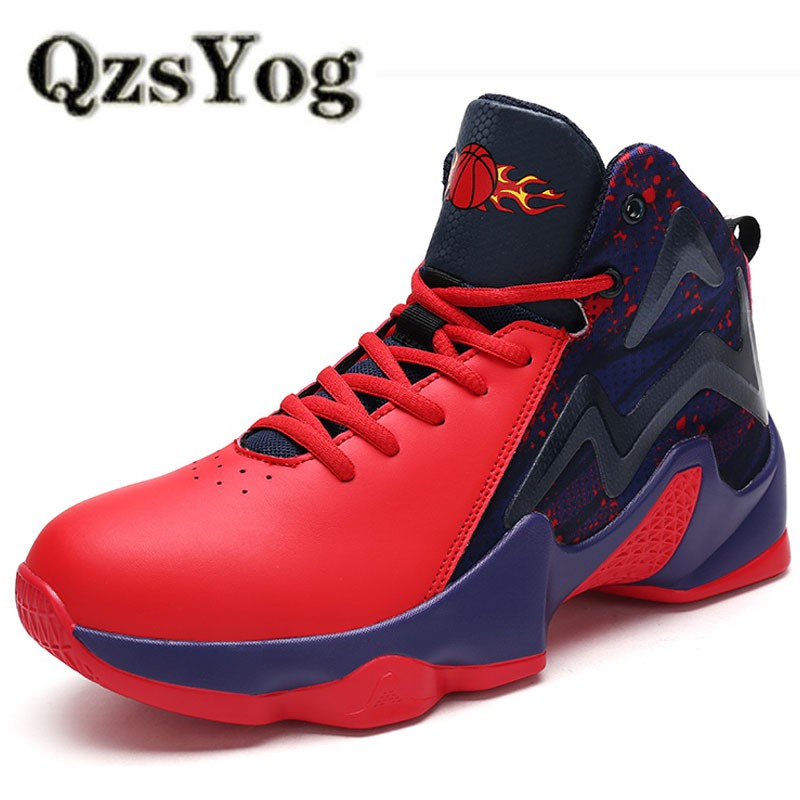 Sepatu basket cowo keren QzsYog Sport Basketball Shoes Men Air Cushion Sneakers Outdoor Athletic