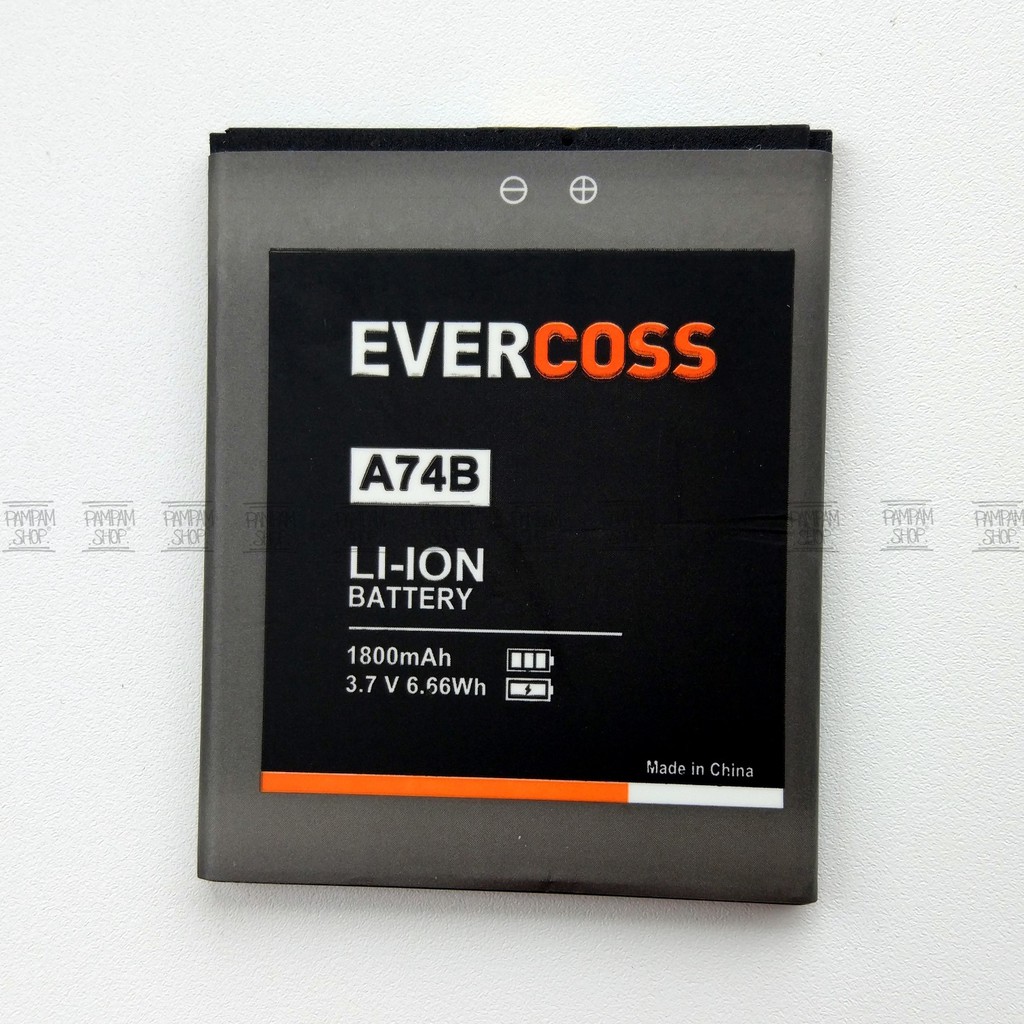 Baterai Evercoss A74B Elevate X Original Double Power Batre Batrai A74 B Evercross Cross