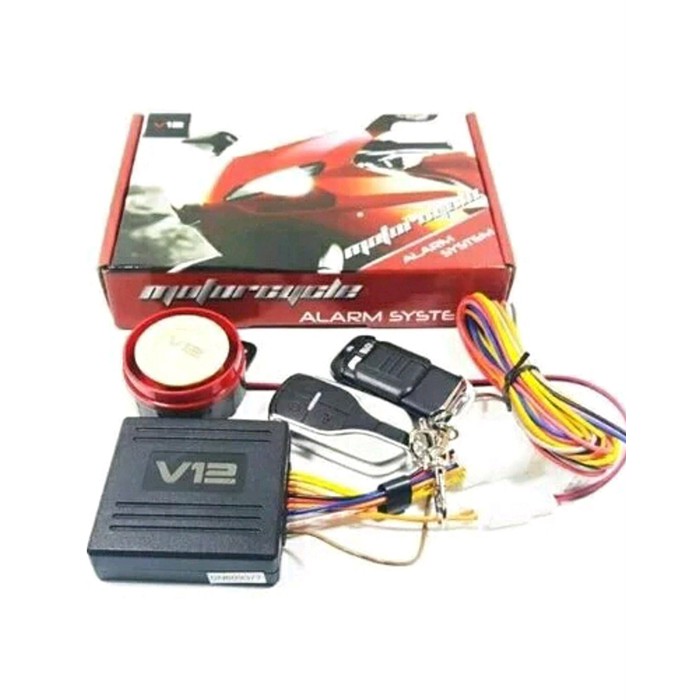 Alarm Motor V12 System By VINYX Remote Stater Jarak Jauh Universal Honda Yamaha Suzuki