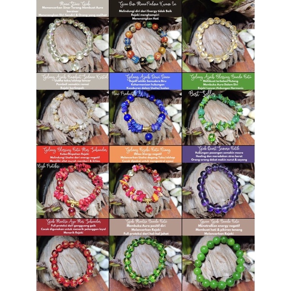 GELANG KRISTAL AURA // PENARIK REJEKI