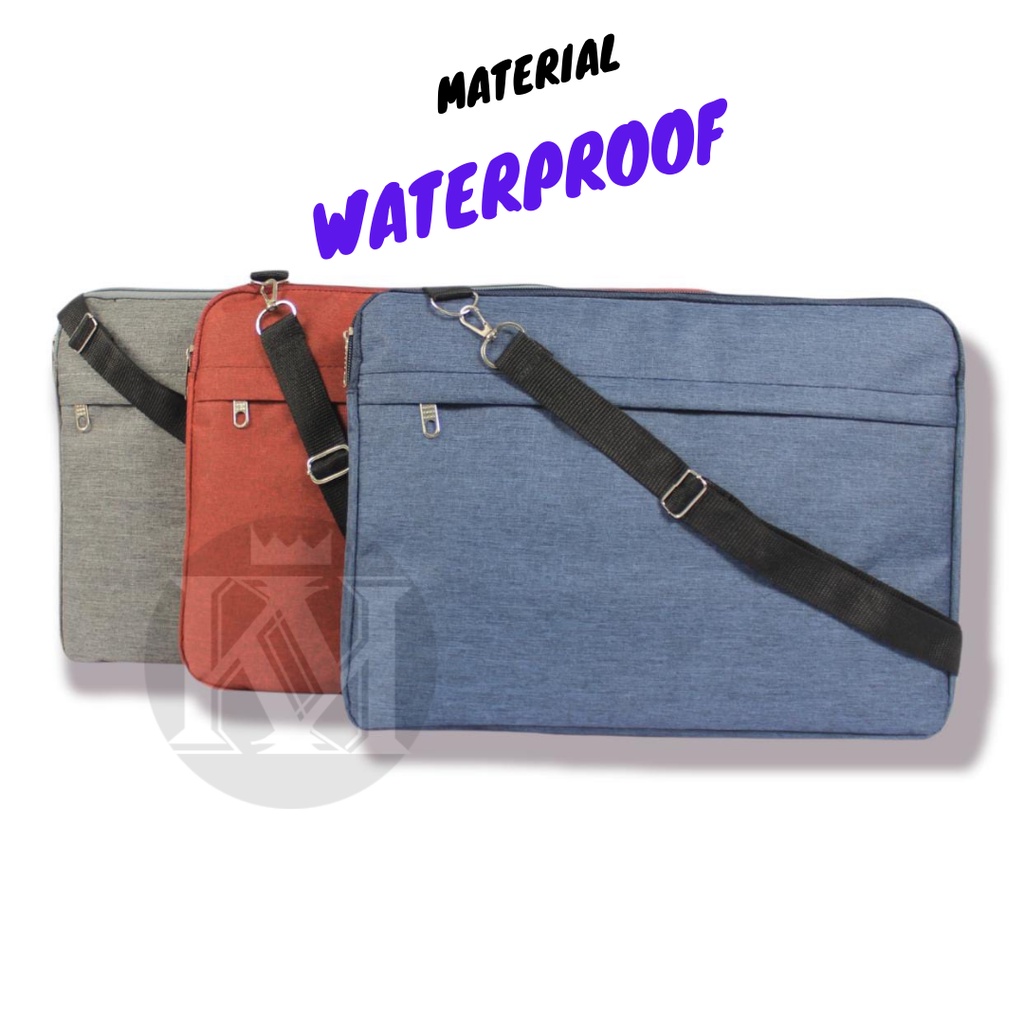 Tas Laptop 14 Inch / Tas Laptop 13,3 Inch / Tas Laptop 12 Inch / Laptop Sleeve / case laptop / Tas Laptop Selempang waterproof - Sliden-A