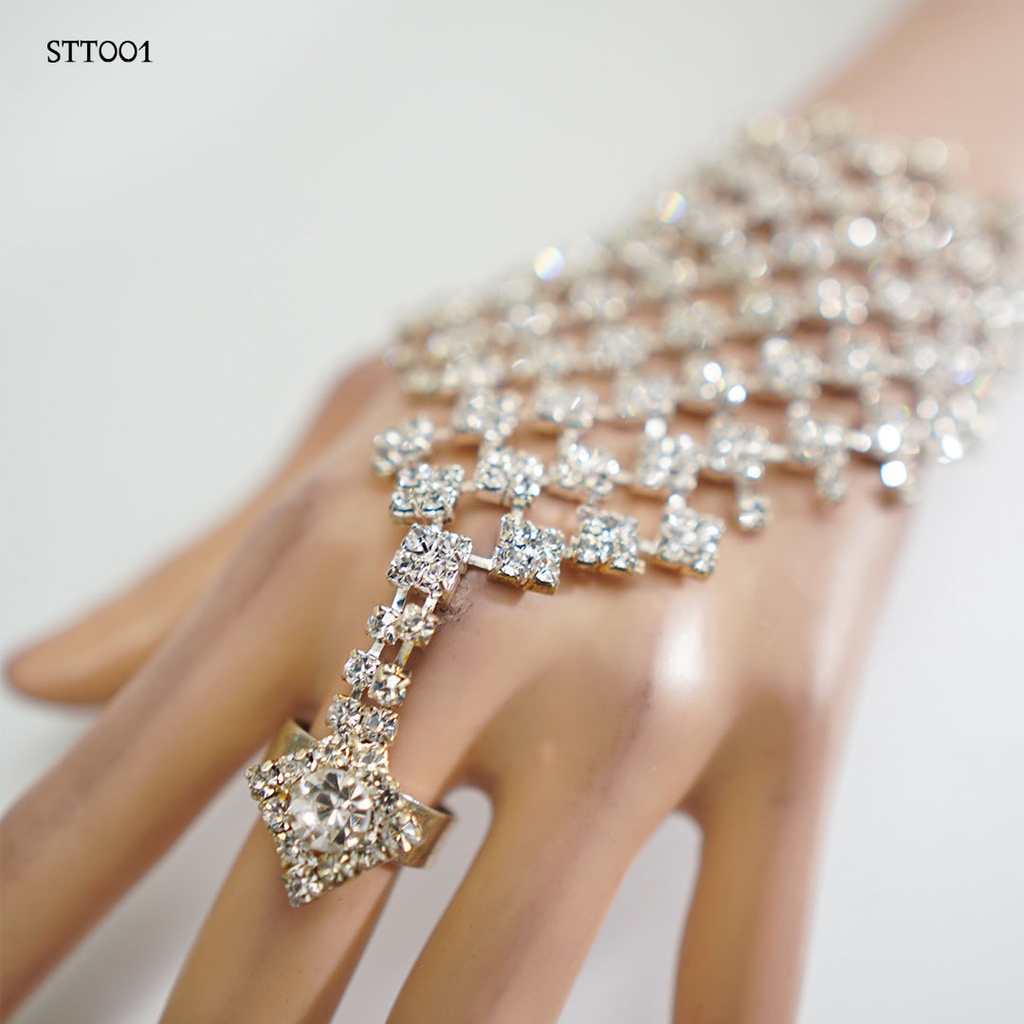 [LIMITED STOCK] SARUNG TANGAN CRYSTAL BRIDAL GLOVES AKSESORIS PESTA WEDDING STT001