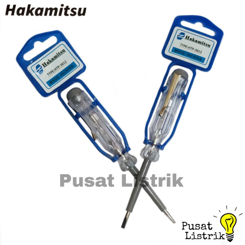 Testpen Abu-Abu Hakamitsu Obeng Listrik Abu HTP-3012