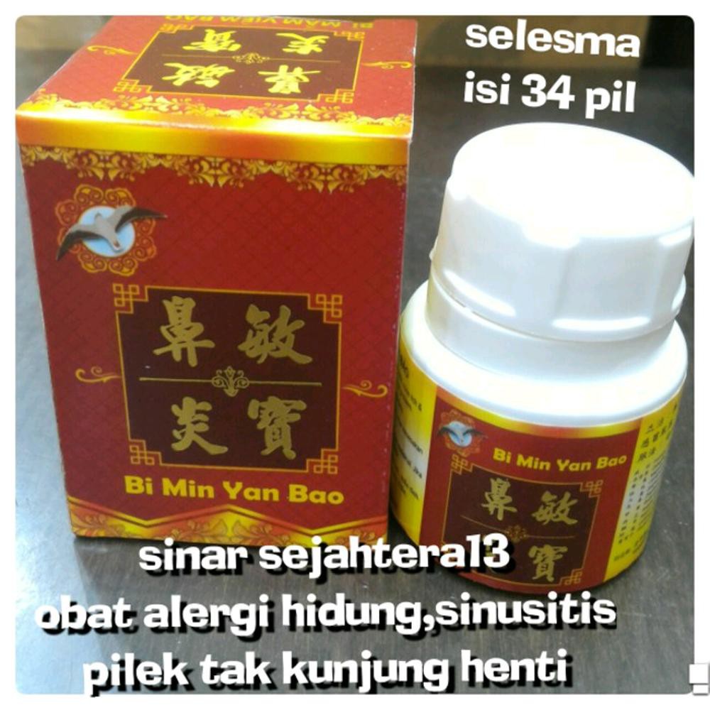 Obat Alergi Hidung Sinusitis Selesma Obat Alergi Pilek Herbal 34 Caps Shopee Indonesia