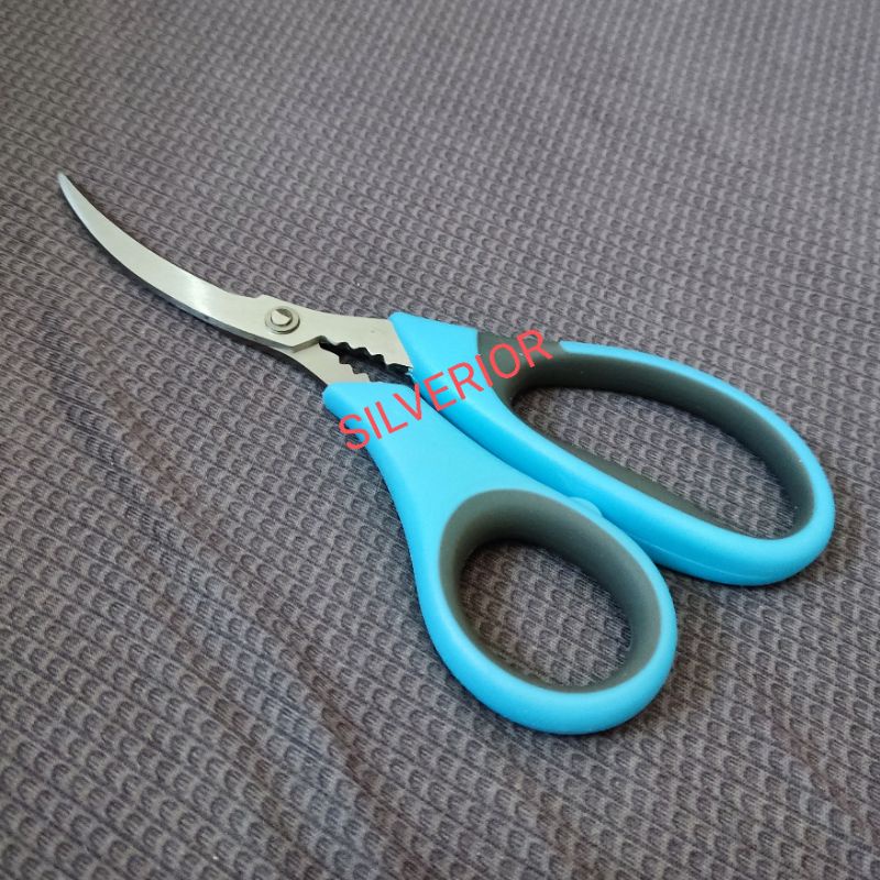 

Gunting Lengkung Pemotong Pembuka Cangkang Kepiting Crab Scissors