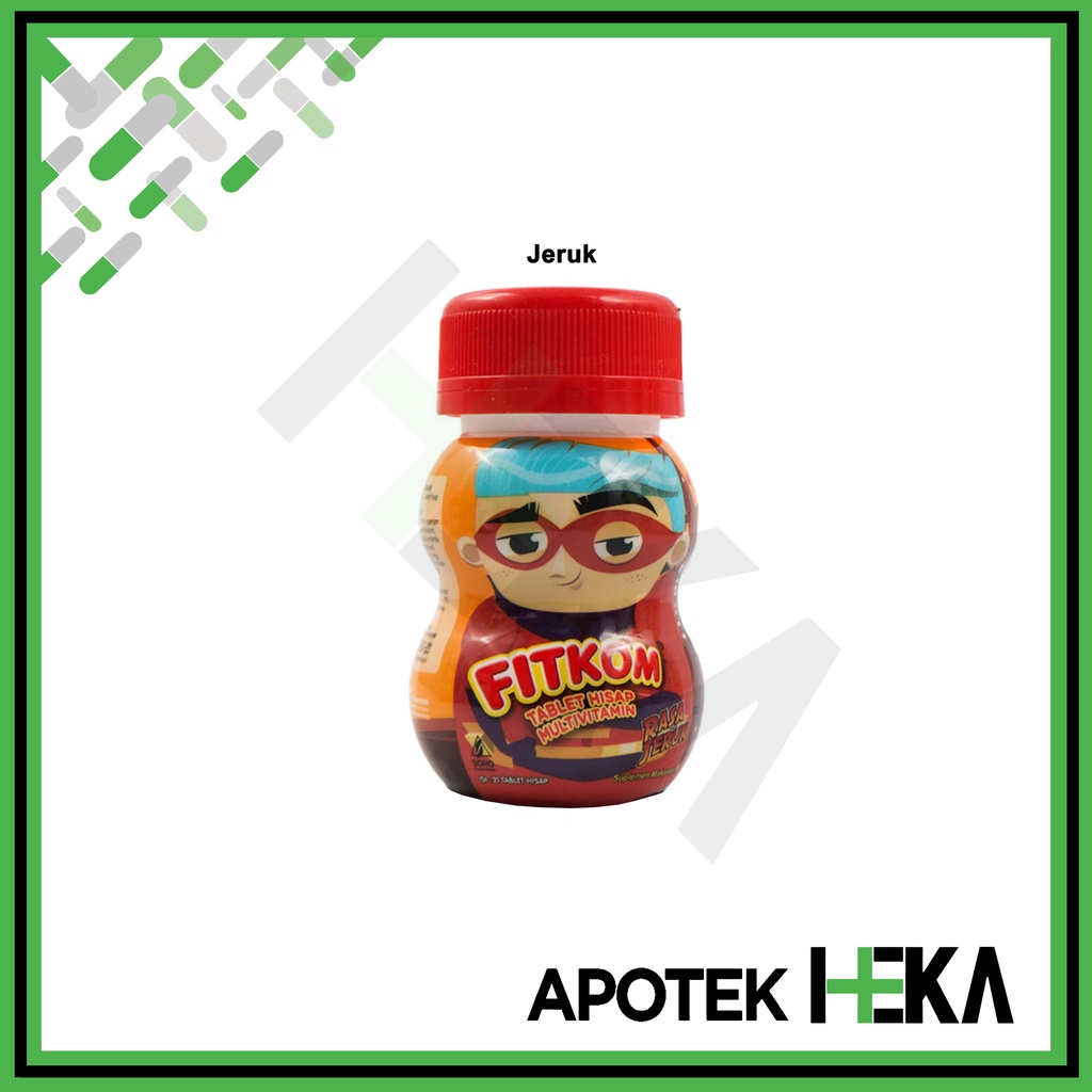 Fitkom Multivitamin Botol Isi 21 Tablet Hisap - Calsium Peninggi Badan (SEMARANG)