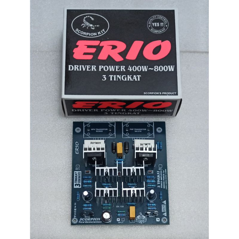 Jual Kit Driver Power Amplifier Tingkat W W Erio By Scorpion Shopee Indonesia