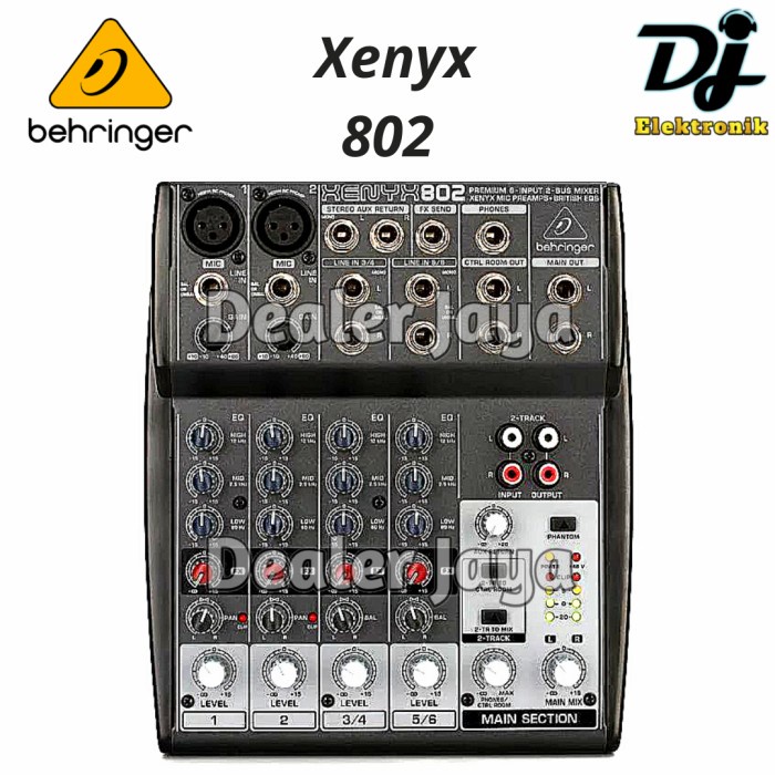 Mixer Analog Behringer Xenyx 802 - 6 channel
