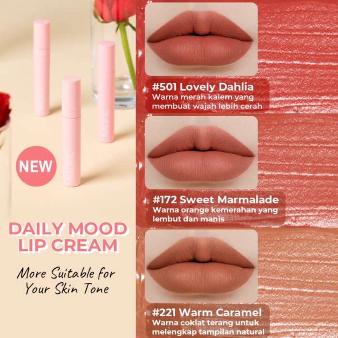 Nacific Daily Mood Lip Cream Lipstick Nacific