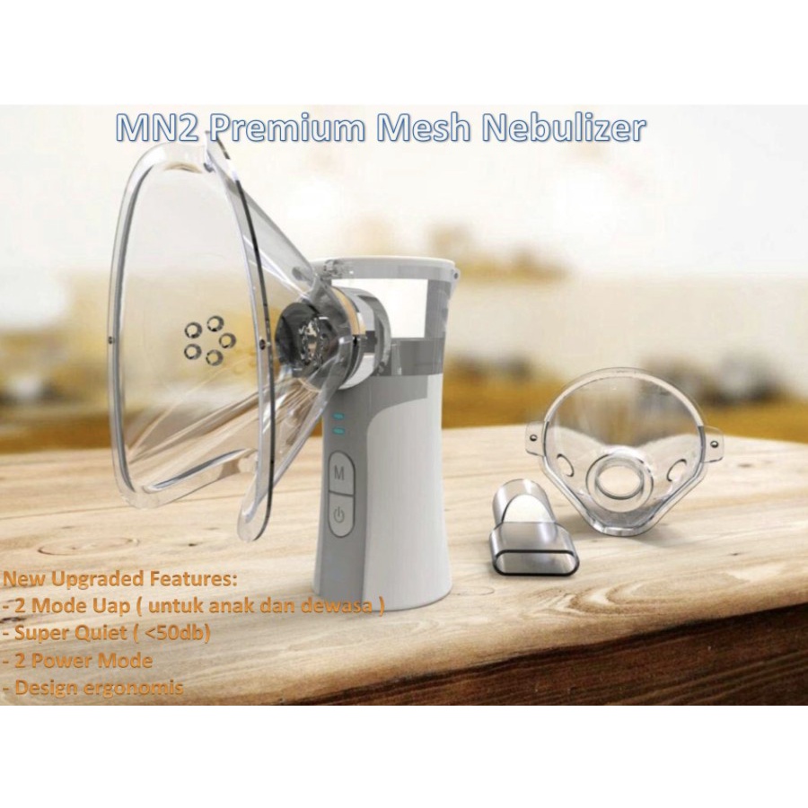 Heilen NB06 Portable Mesh Nebulizer Alat Uap Asma Inhaler Inhalasi Pernafasan