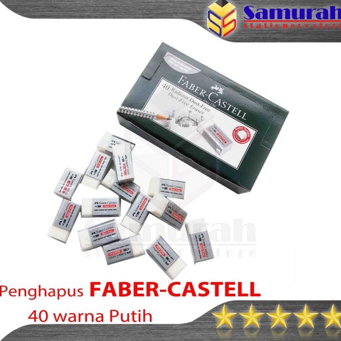 

Office & Stationery | Alat Tulis | Penghapus Faber - Castell / Eraser Stip Hapus Putih Isi 40 Pcs / Pak | Best Seller