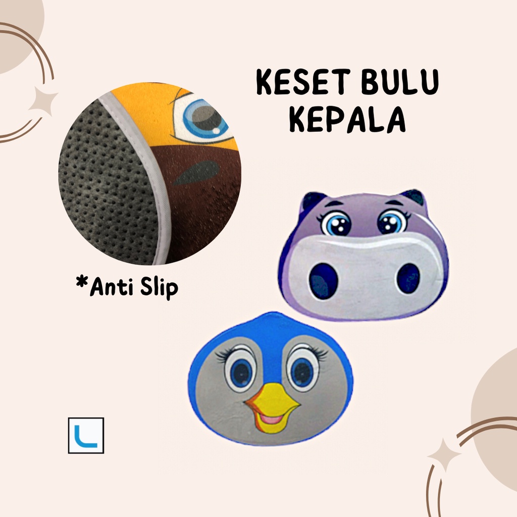 Keset Bulu Karakter / Keset Bulu Kepala / Keset Kaki