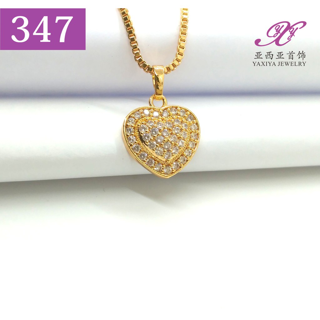 

Liontin Permata Love Perhiasan imitasi Gold 18k Yaxiya Jewelry 347