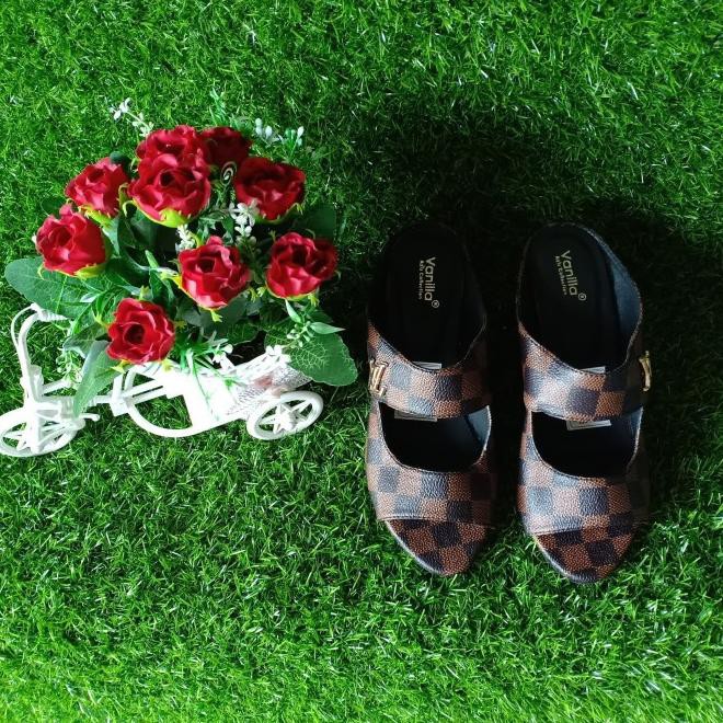 Termurah Sandal Cewek Sendal Wanita  Korea Terbaru Imfort heels kaca hak tahu kekinian dewasa murah