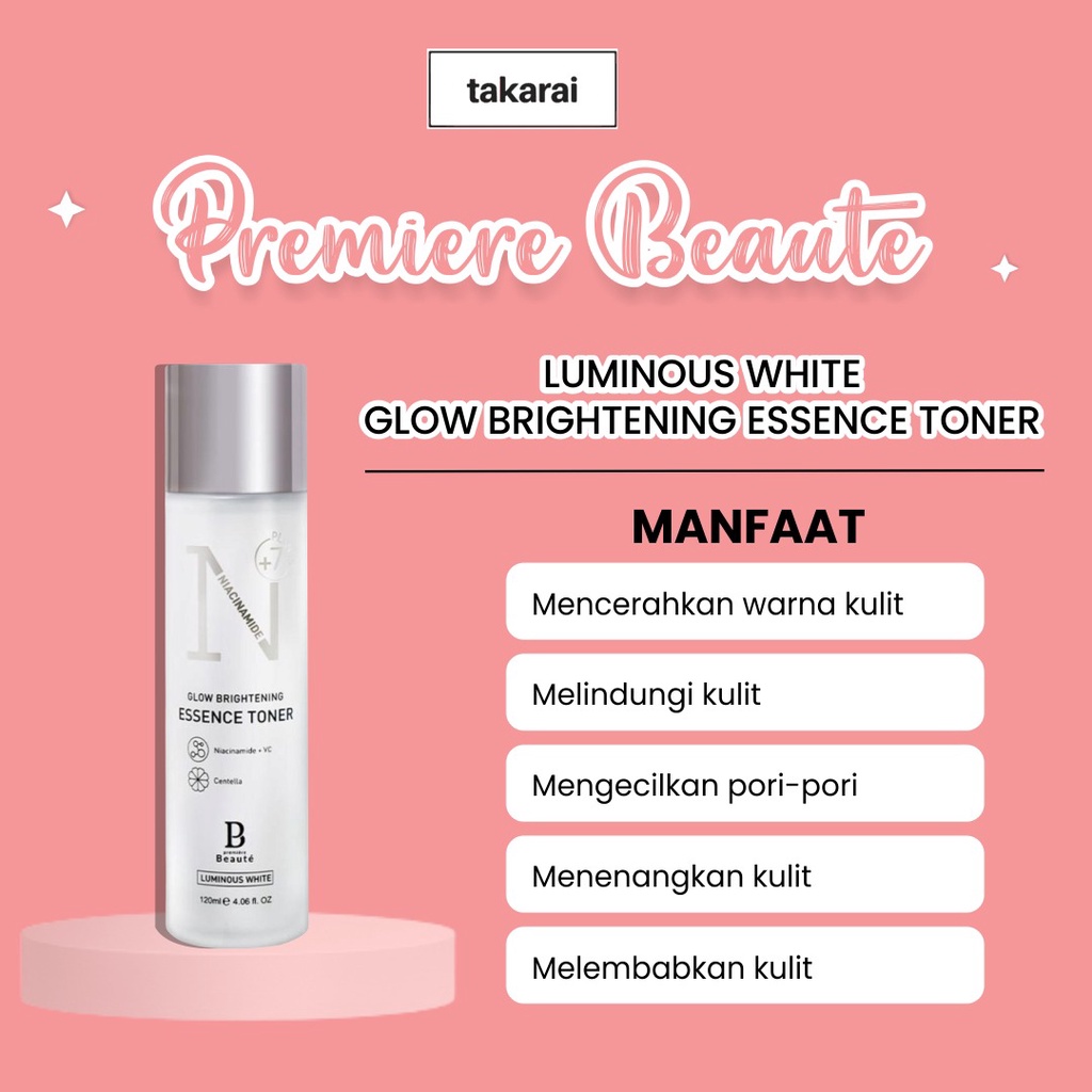 [ORI] Premiere Beaute Paket 3in1 Treatment Perawatan Wajah Toner + Serum + Night Cream Skincare Series - BPOM