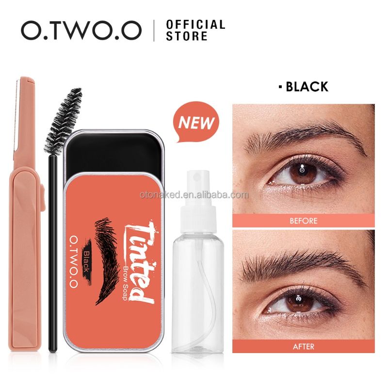 Budget - O.TWO.O 9142 BROW SOAP EYEBROW GEL EYEBROW SOAP WITH SPULE & BROW RAZOR