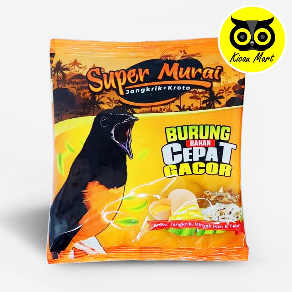 Pakan Super Murai Sempati Kroto Sari + Jangkrik SKM Voer Pur Pakan Burung Murai Pelet Super Murai Makanan Burung Murai Trucukan Kacer Pleci