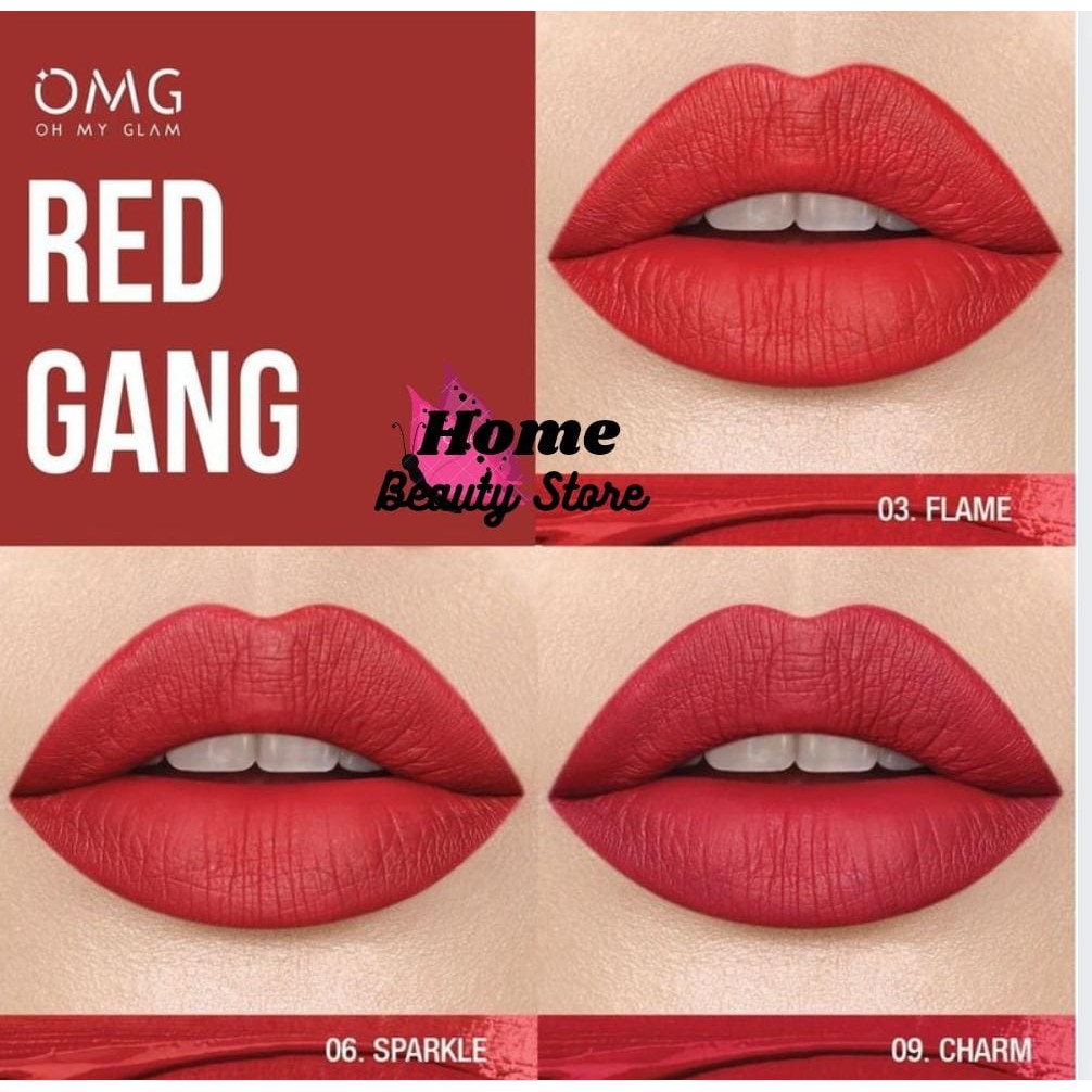 ❤ PAMELA ❤OMG Oh My Glam Matte Kiss Lip Cream 3.5g Halal (✔️BPOM)/ Lipcream Omg