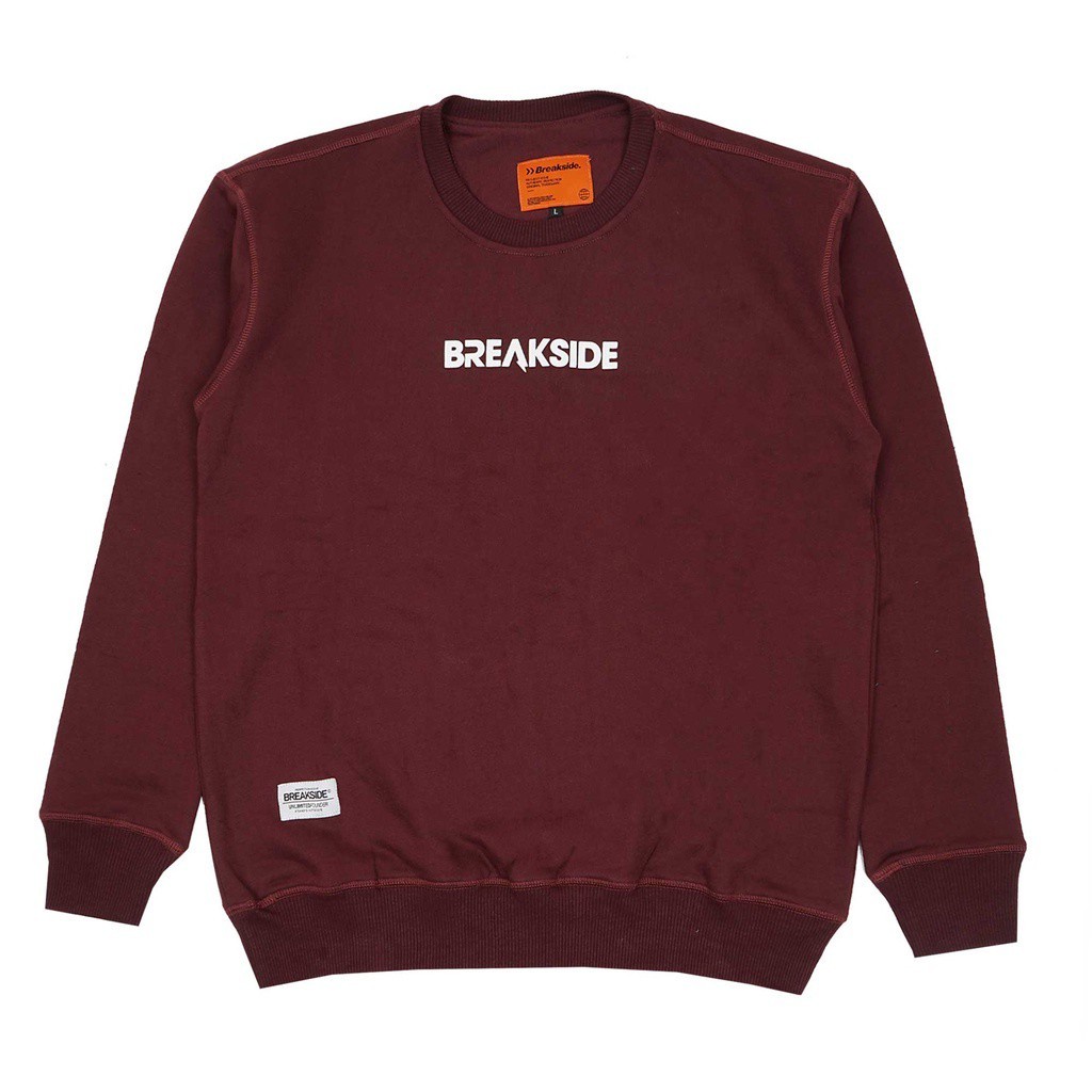 CREWNECK BREAKSIDE KEENAN MAROON SIZE  L-XXL