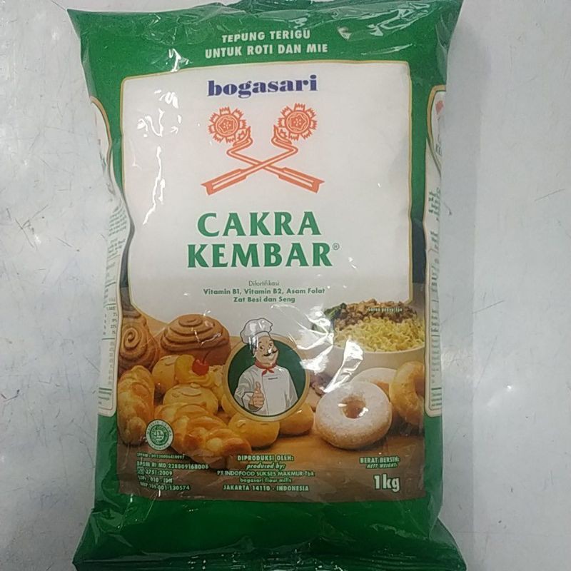 

Cakra kembar tepung terigu premium 1 kg