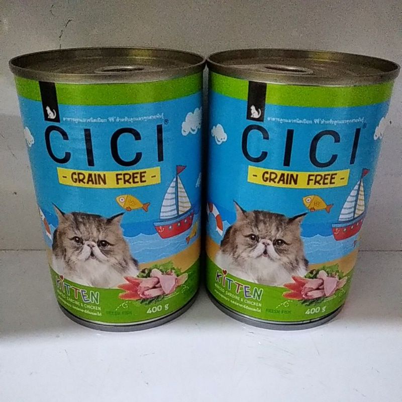 cici kaleng kitten sardine & chiken 400gr