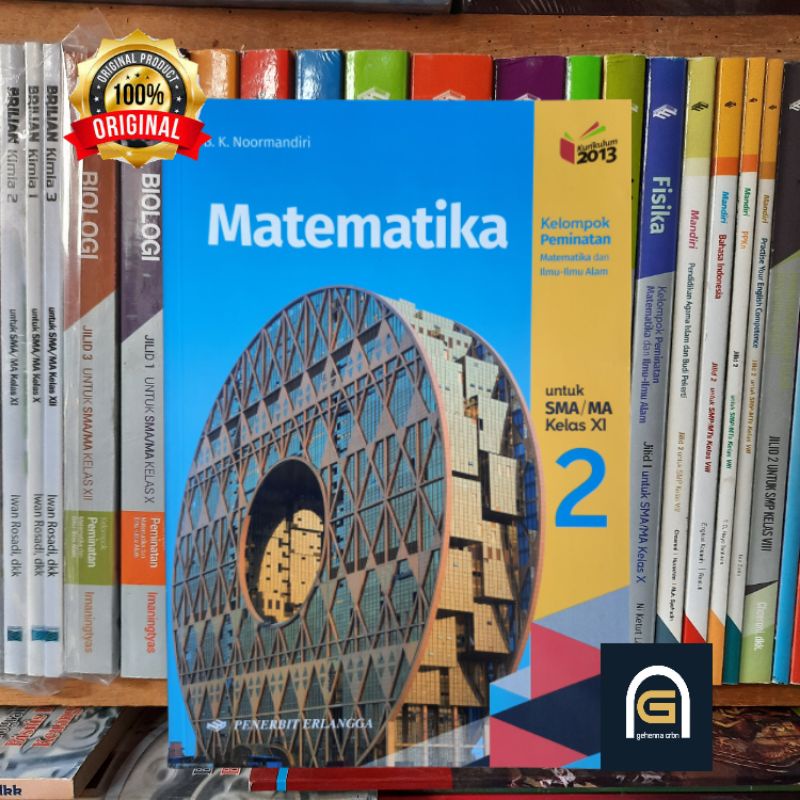 Buku Matematika Peminatan SMA/MA Kelas 11 (Kls 2 SMA) K13N B.K. Noormandiri Erlangga