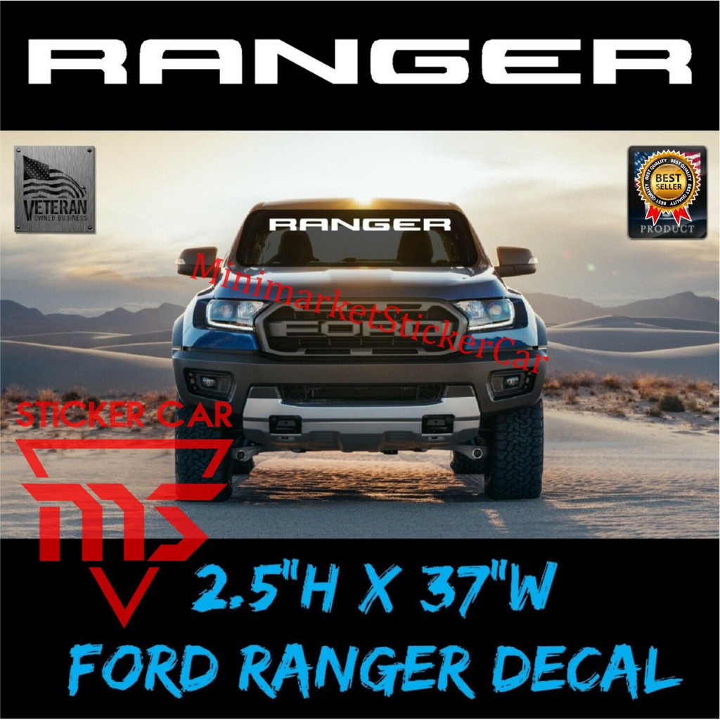 sticker stiker mobil ford ranger kaca depan