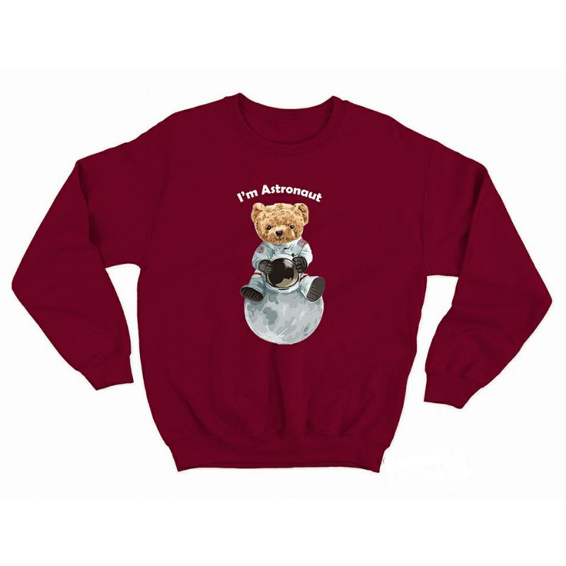 Sweater crewneck teddy bear (astronaut)