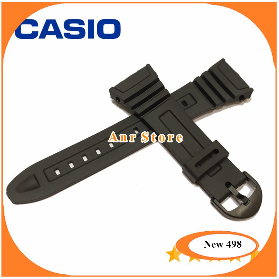 Tali Jam Tangan Casio W96H W-96H W 96 H Buckle Hitam OEM