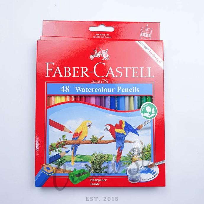 

(COD) Pensil 48 Warna Aquarel Water Colour Faber Castell